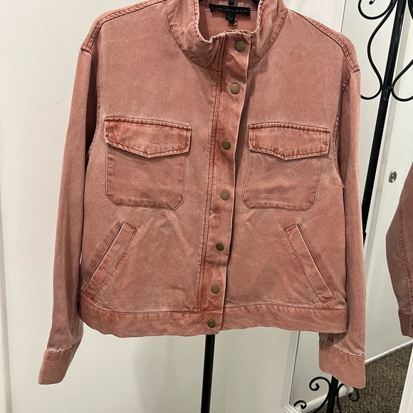 Jane+Delancey. Orange Utility Jacket with Sturdy Cotton Material.  #011 - Picture 1 of 8